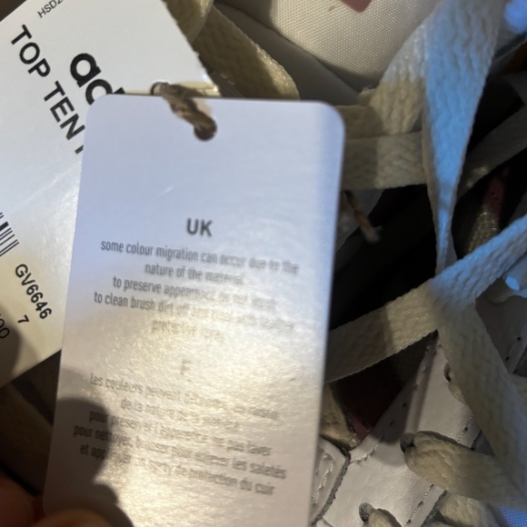 Adidas off white and lilac Top Ten RB casual sneakers from Finish Line NWT - Picture 7 of 12